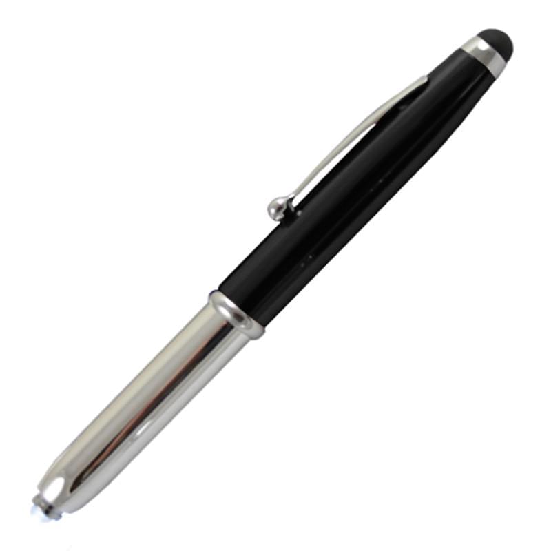 Three-In-One Stylus, Flashlight and Ballpoint Pen