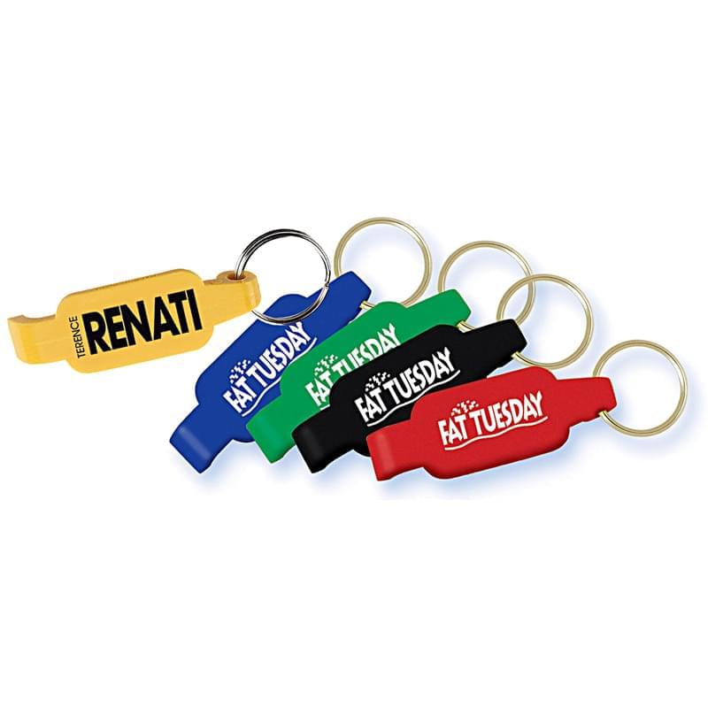 Solid Color Bottle Opener Key Ring