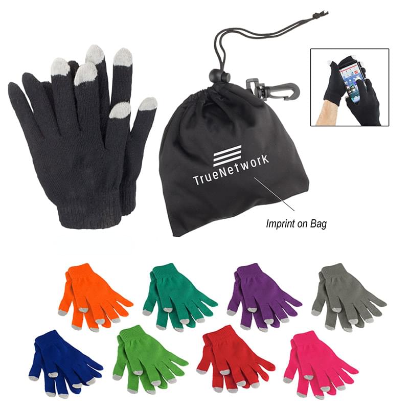 Touch Screen Gloves in Pouch