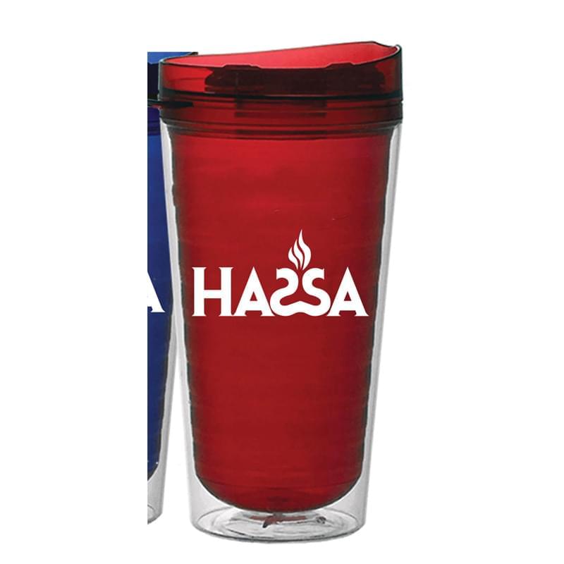 17 oz Glass Tumbler with Lid and Straw 