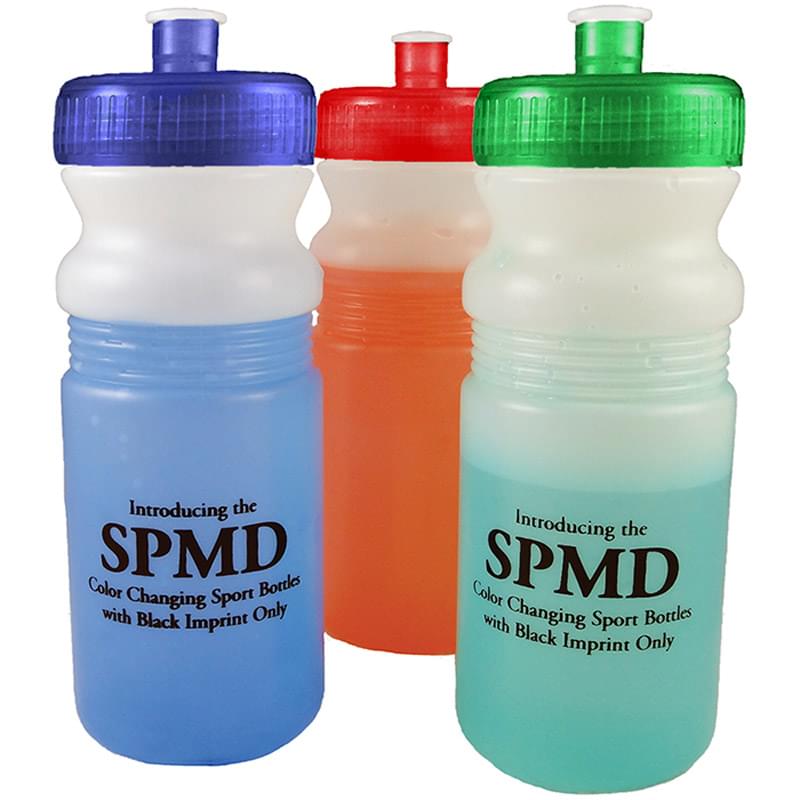 20 Oz. Frosted Color Changing Sport Bottle
