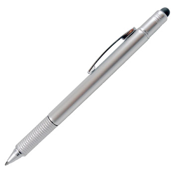 4-in-1 Pen with Stylus & Screwdriver w/Metal Pocket Clip