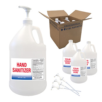 HGLP - 4-Pack Hand Sanitizer Gel Gallons w/ Pumps