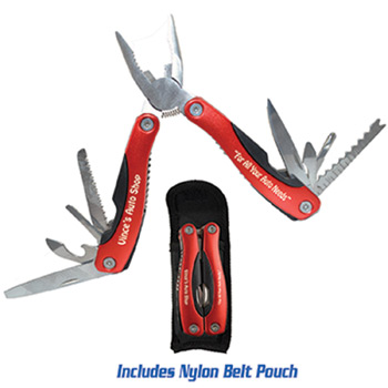 9-in-1 Multi-Tool w/ Nylon Belt Pouch