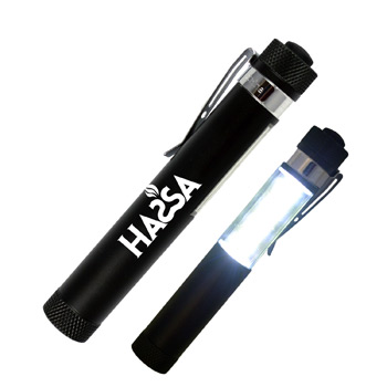 Aluminum Flashlight w/ Magnet & Pocket Clip